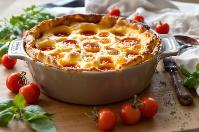 À peine 10 minutes de préparation ! La recette du clafoutis à la tomate et à la moutarde.jpg