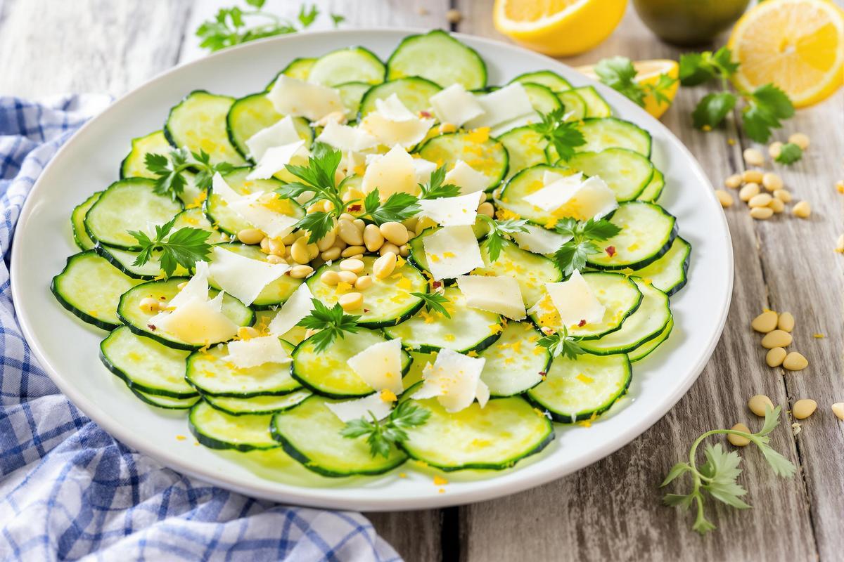 La courgette en carpaccio citronné : l’idée fraîcheur qui réinvente l’entrée d’été sans cuisson.jpg