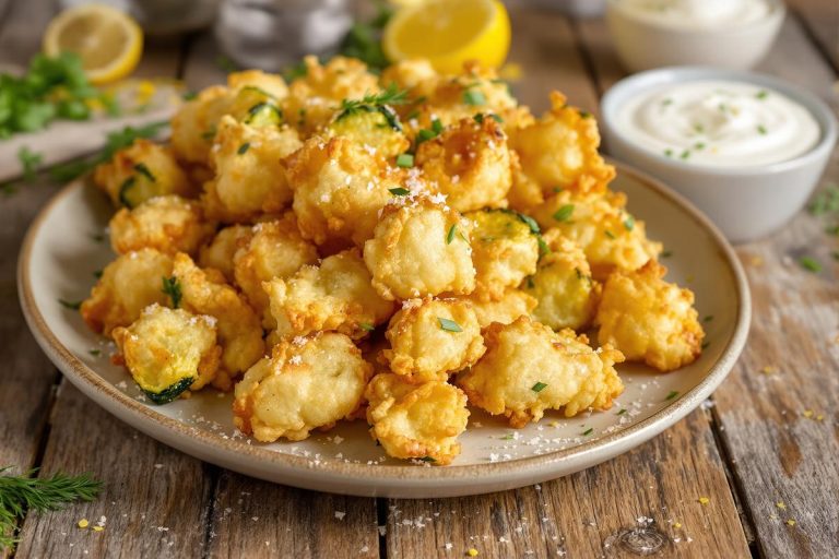 Légères, dorées et ultra rapides à faire, ces tempuras de courgettes se dégustent avec une sauce au yaourt et citron.jpg