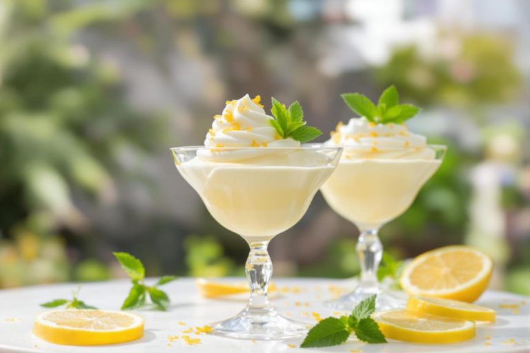 Mousse au citron avec du yaourt grec : un dessert aérien et très frais, parfait pour l'été .jpg
