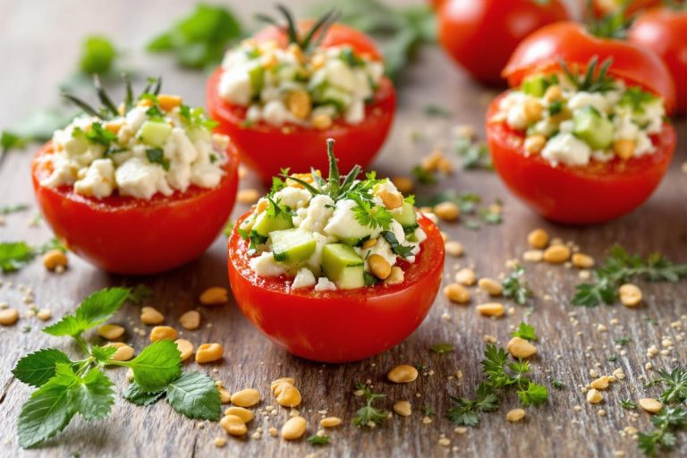 On a trouvé la recette de tomates farcies parfaite quand il fait trop chaud pour allumer le four.jpg