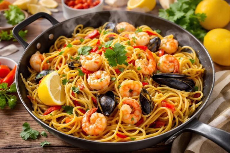 Il ne vous faudra qu'une seule casserole pour ces pâtes façon paella !.jpg