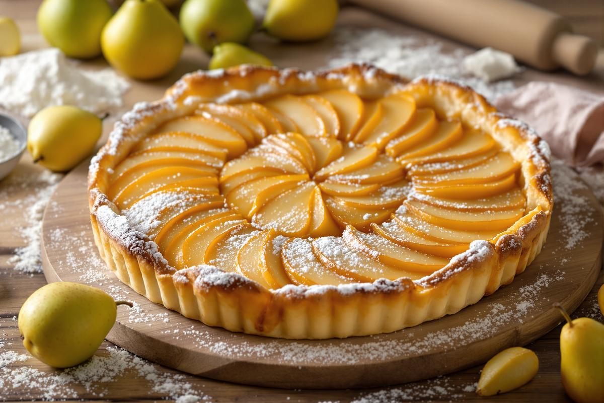 Réussissez la tarte aux poires la plus généreuse de la saison avec juste 5 ingrédients..jpg